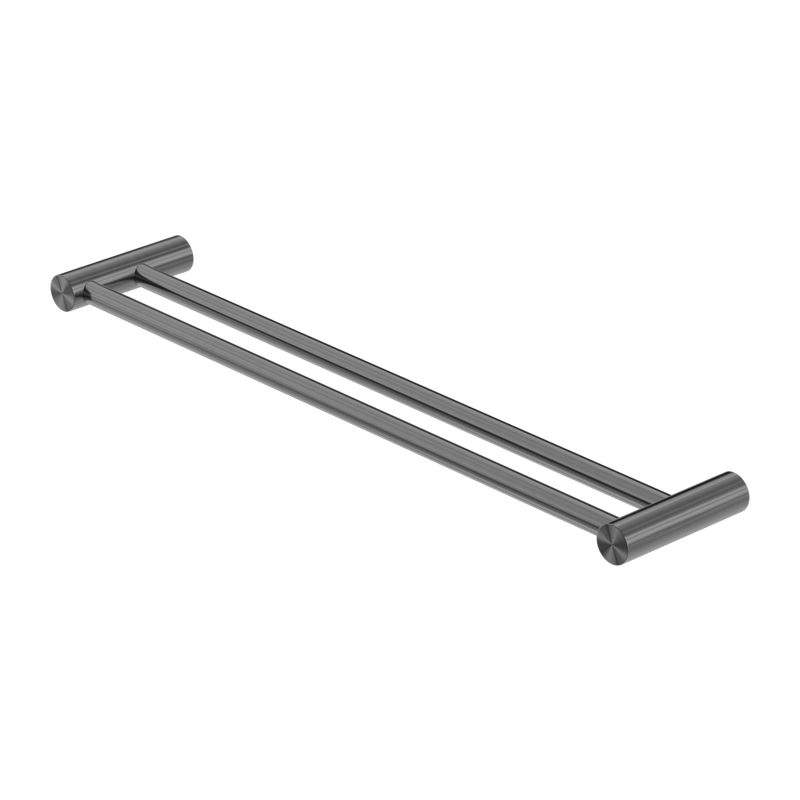 Zen SS316L Double Towel Rail 800mm Graphite