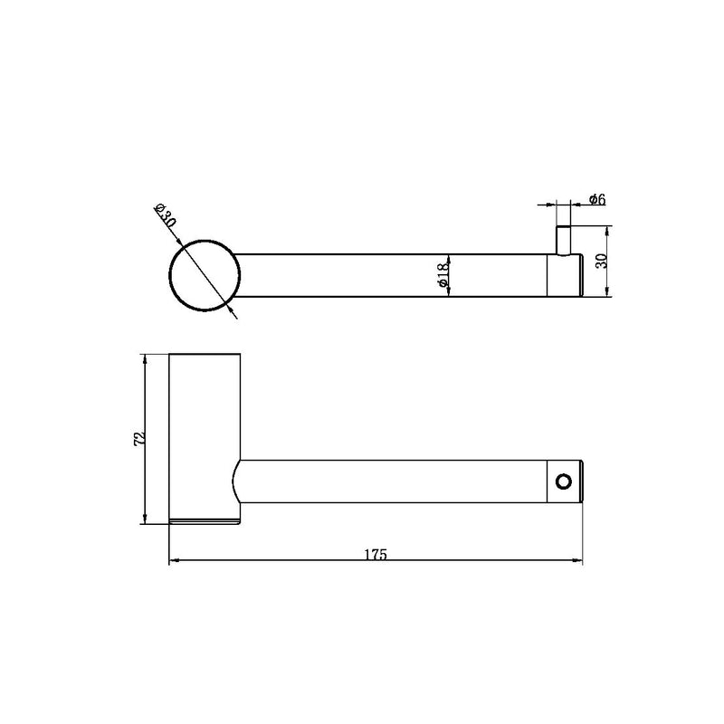 Zen SS316L Toilet Roll Holder Brushed Nickel