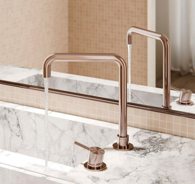 Nero Mecca Hob Basin Mixer Square Spout Brushed Bronze - Sydney Home Centre