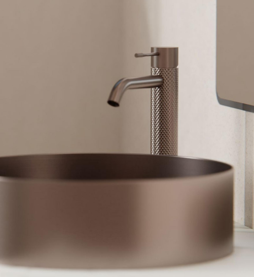 Nero Opal Tall Basin Mixer Brushed Bronze - Sydney Home Centre