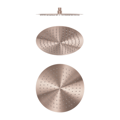 Zen SS316L 300mm Round Shower Head Brushed Bronze