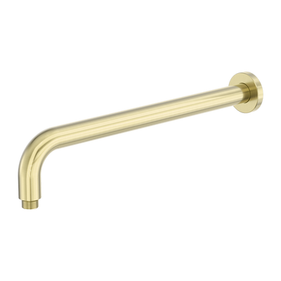 Zen SS316L Round Shower Arm 400mm Length Brushed Gold