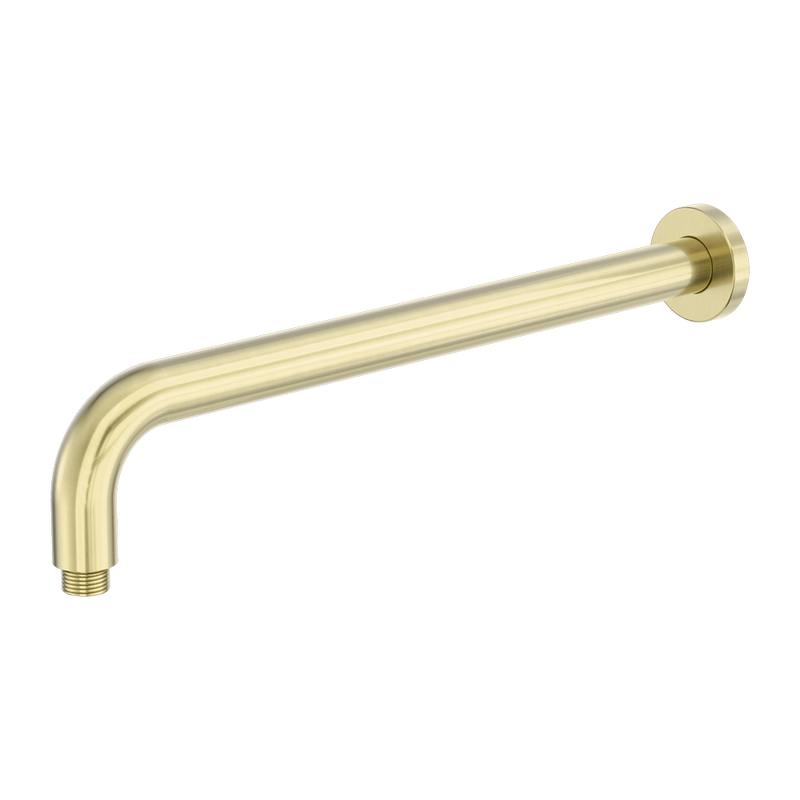 Zen SS316L Round Shower Arm 400mm Length Brushed Gold