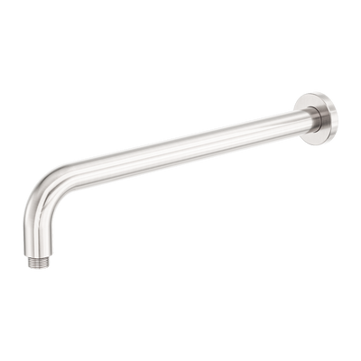 Zen SS316L Round Shower Arm 400mm Length Brushed Nickel