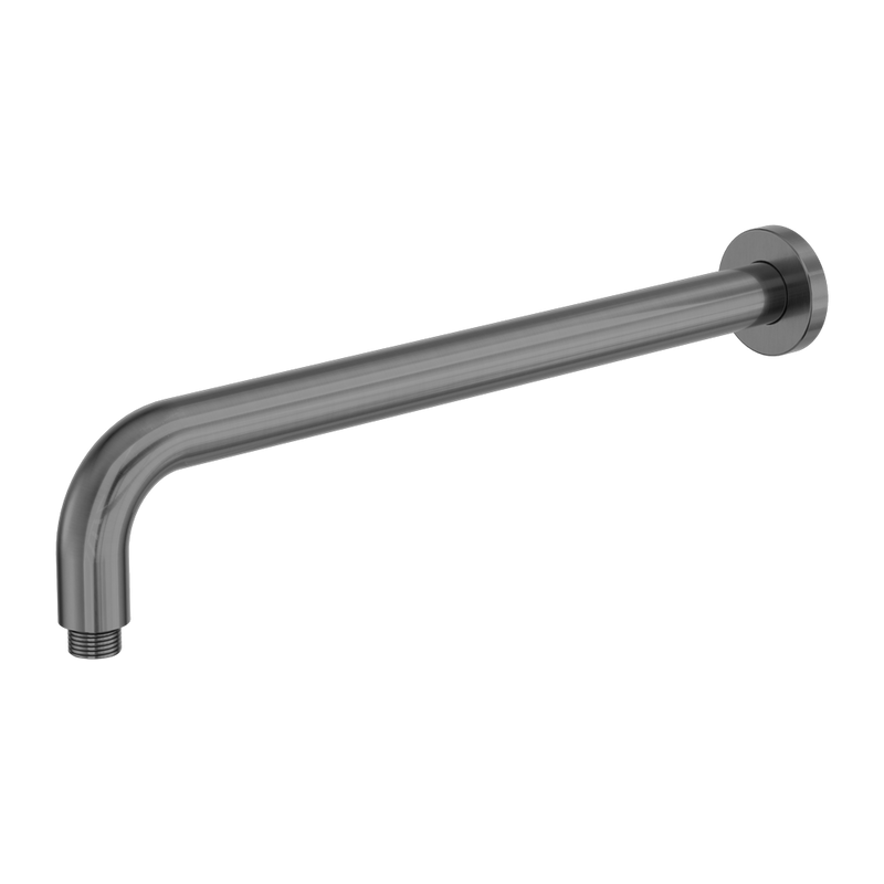 Zen SS316L Round Shower Arm 400mm Length Graphite