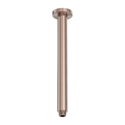 Zen SS316L Round Ceiling Arm 300mm Length Brushed Bronze