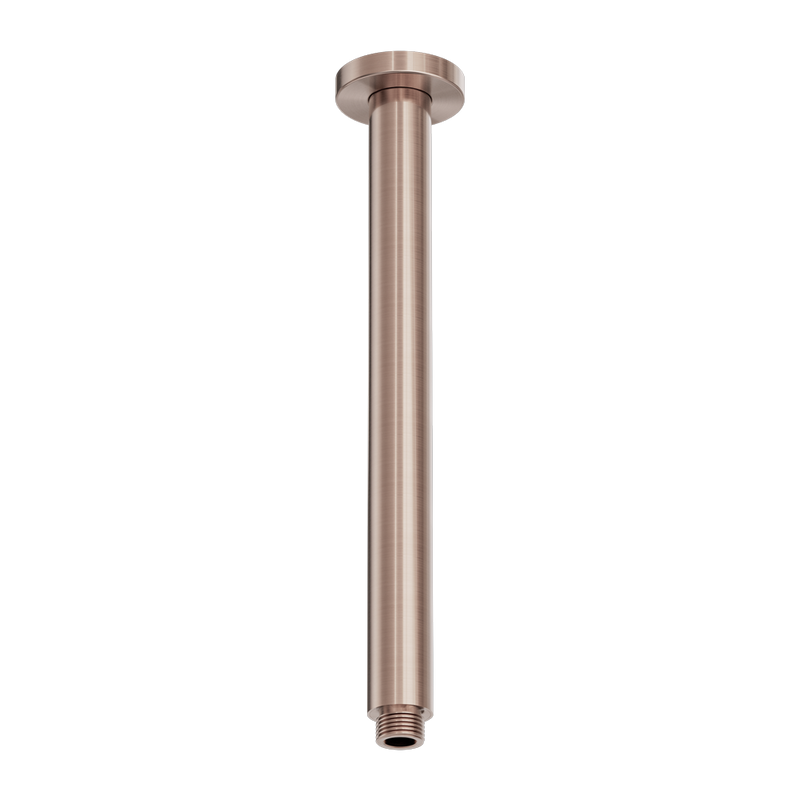 Zen SS316L Round Ceiling Arm 300mm Length Brushed Bronze