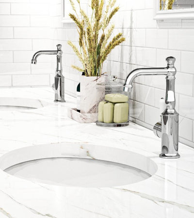 Nero York Basin Mixer With White Porcelain Lever Chrome - Sydney Home Centre