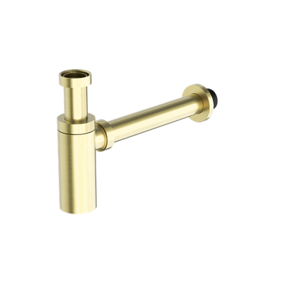 Nero Round Bottle Trap 40mm Brushed Gold