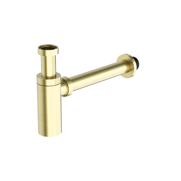 Nero Round Bottle Trap 40mm Brushed Gold