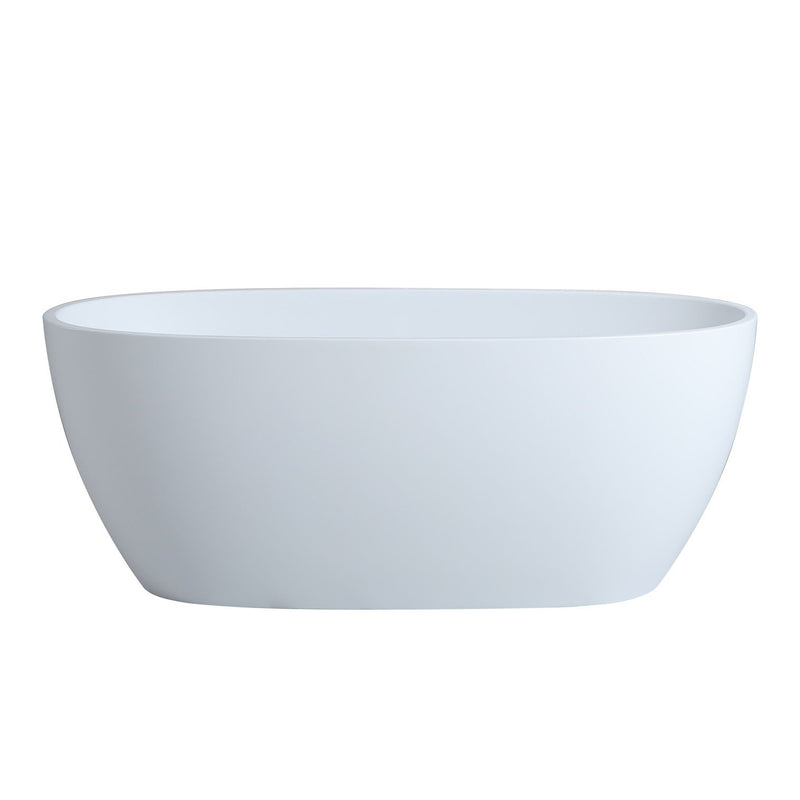 Poseidon Stella Free Standing 1700mm Matte White Bathtub - Sydney Home Centre