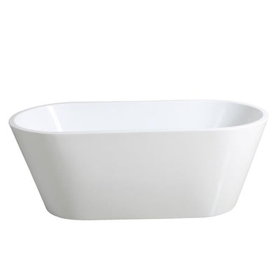 Poseidon Ovia Free Standing 1400mm Gloss White Bathtub - Sydney Home Centre