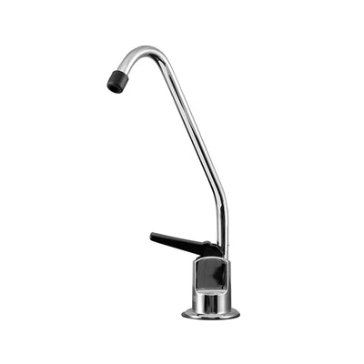 Puretec Long Reach Tap Chrome With Black Lever