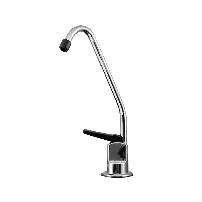 Puretec Long Reach Tap Chrome With Black Lever