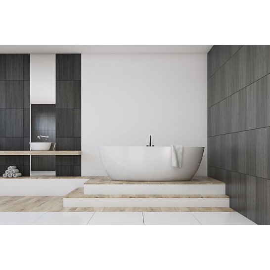 Poseidon Olivia Free Standing 1700mm Matte White Bathtub - Sydney Home Centre