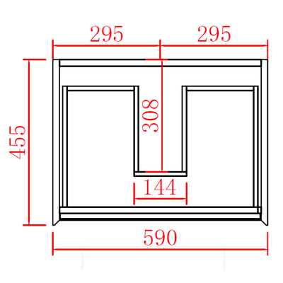 Poseidon Petra 600mm Wall Hung Cabinet with Ceramic Top - Sydney Home Centre