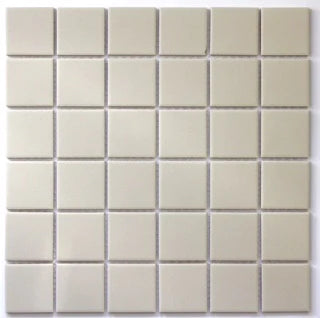 White Unglazed 48x48mm Square - Sydney Home Centre