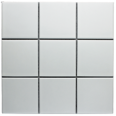 White Gloss Porcelain Glazed 97x97mm Square - Sydney Home Centre