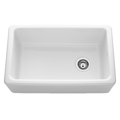 Chambord Philippe II Single Bowl Fireclay Sink White