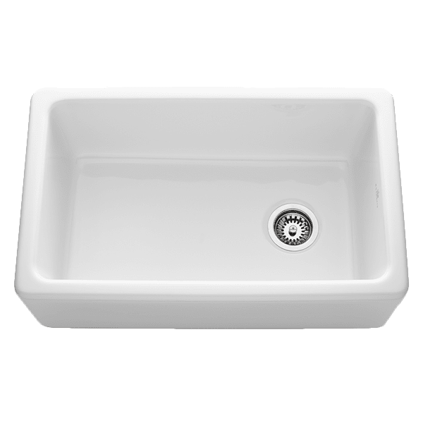 Chambord Philippe II Single Bowl Fireclay Sink White