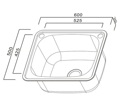 Abey The Lodden Sink Stainless Steel