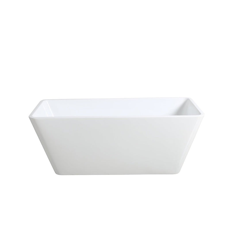 Poseidon Qubist Free Standing 1700mm Gloss White Bathtub - Sydney Home Centre