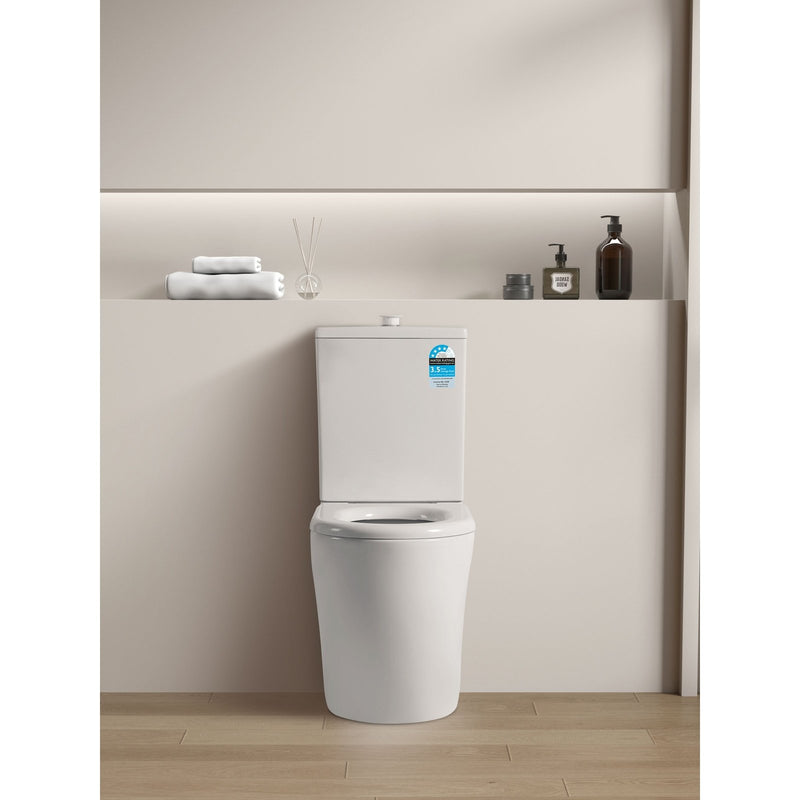 Poseidon Asta Care Rimless Toilet Suite White - Sydney Home Centre