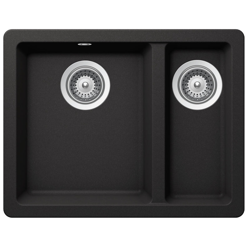 Schock Quadro 1 & 1/3 Bowl Nero