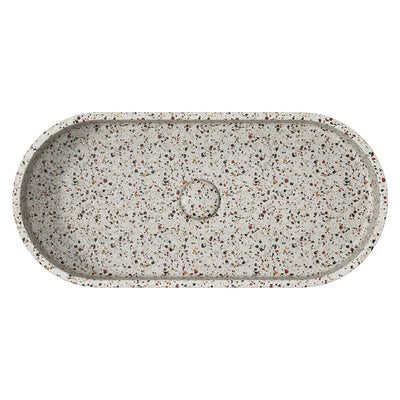 Fienza Jada Pill Concrete Above Counter Basin Terrazzo - Sydney Home Centre