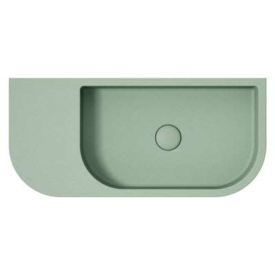 Fienza Blanca Concrete Wall Basin Sage - Sydney Home Centre