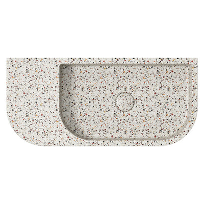 Fienza Blanca Concrete Wall Basin Terrazzo - Sydney Home Centre