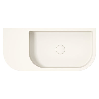 Fienza Blanca Concrete Wall Basin Warm White - Sydney Home Centre