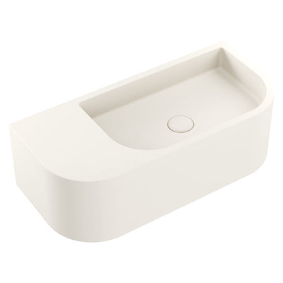 Fienza Blanca Concrete Wall Basin Warm White - Sydney Home Centre