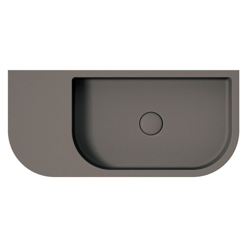 Fienza Blanca Concrete Wall Basin Warm Grey - Sydney Home Centre