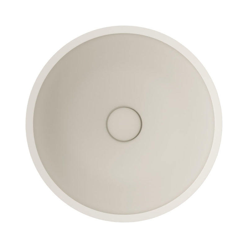 Fienza Alba Round Concrete Above Counter Basin Warm White - Sydney Home Centre