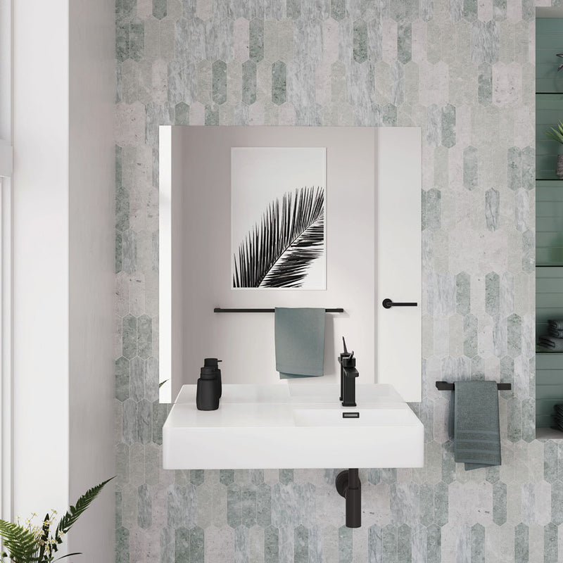 Fienza Petra Right-Hand Wall Basin 800mm Gloss White - Sydney Home Centre