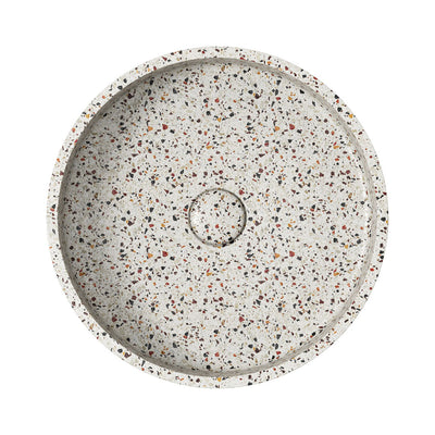 Fienza Jada Round Concrete Above Counter Basin Terrazzo - Sydney Home Centre