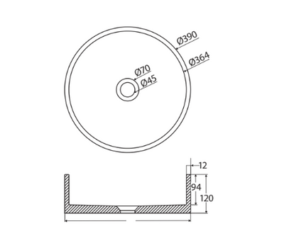 Fienza Jada Round Concrete Above Counter Basin Warm White - Sydney Home Centre