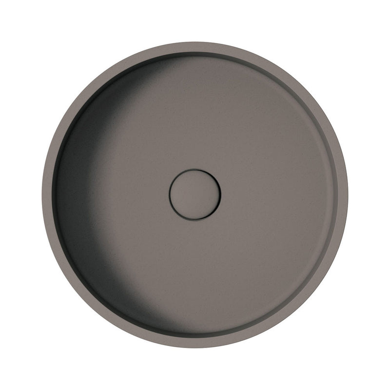 Fienza Jada Round Concrete Above Counter Basin Warm Grey - Sydney Home Centre