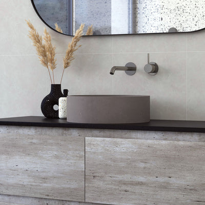 Fienza Jada Round Concrete Above Counter Basin Warm Grey - Sydney Home Centre