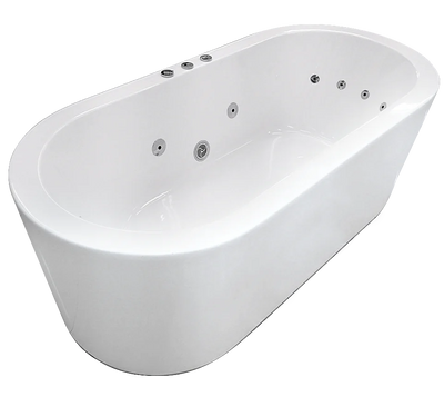 Broadway Bathroom Redondo 1500mm Spa With Electronic Touch Pad 12 Jets White