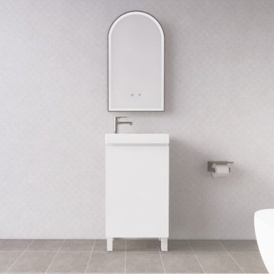 Riva 450mm Mini Gloss White Freestanding Vanity - Sydney Home Centre