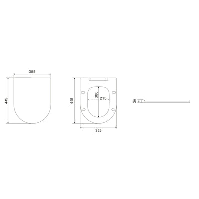 Poseidon Avis Rimless Wall Hung Pan Matte White - Sydney Home Centre