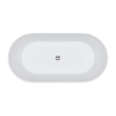 Fienza Kaya 1500mm Solid Surface Bath Matte White - Sydney Home Centre