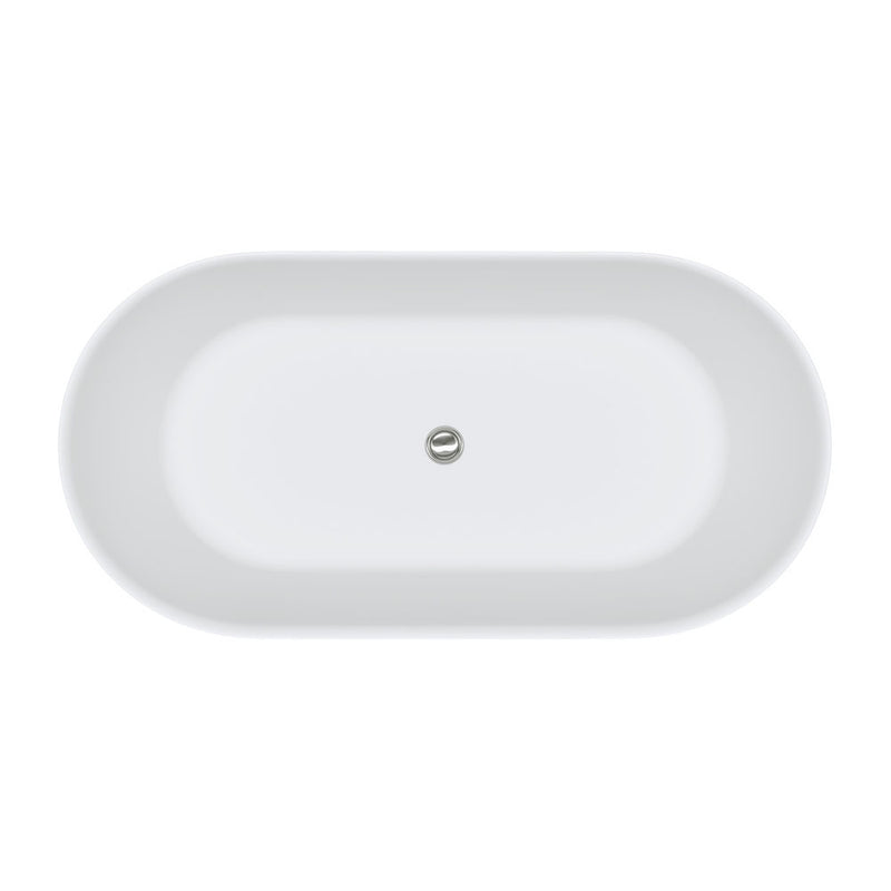 Fienza Kaya 1500mm Solid Surface Bath Matte White - Sydney Home Centre