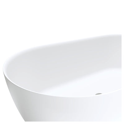 Fienza Kaya 1500mm Solid Surface Bath Matte White - Sydney Home Centre