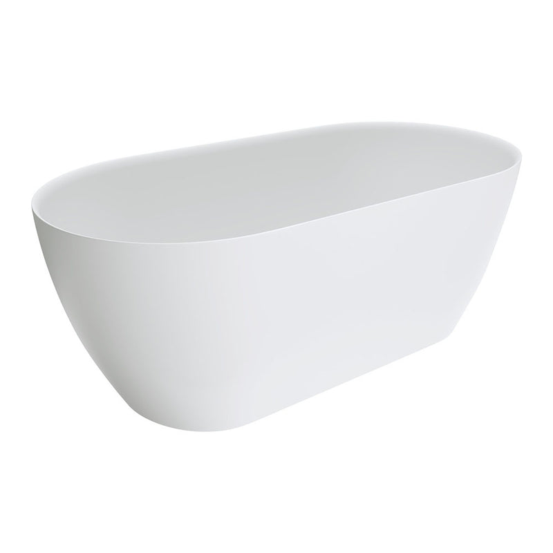 Fienza Kaya 1500mm Solid Surface Bath Matte White - Sydney Home Centre