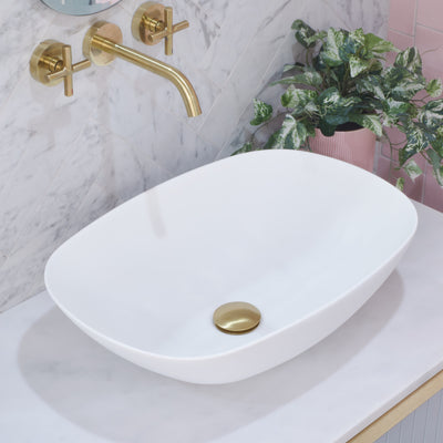 Ceto ROLO Soft Square 540mm Above Counter Basin Non Overflow Matte White - Sydney Home Centre