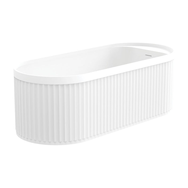 Fienza Minka Solid Surface Bath 1700mm Matte White - Sydney Home Centre