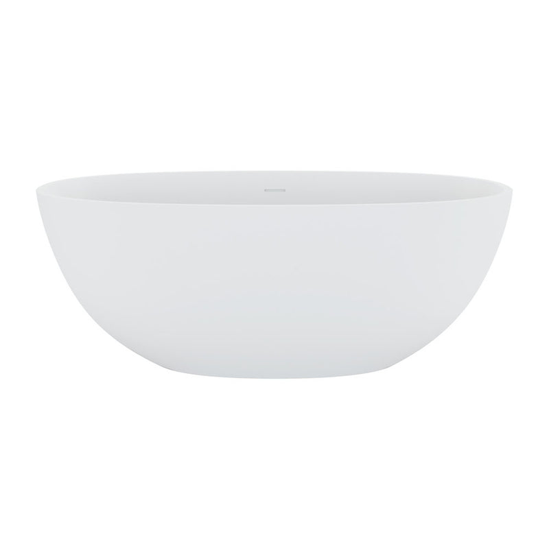 Fienza Sasso Solid Surface Bath 1550mm Matte White - Sydney Home Centre